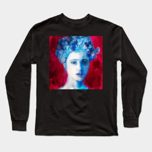 Butterfly Girl Abstract Long Sleeve T-Shirt